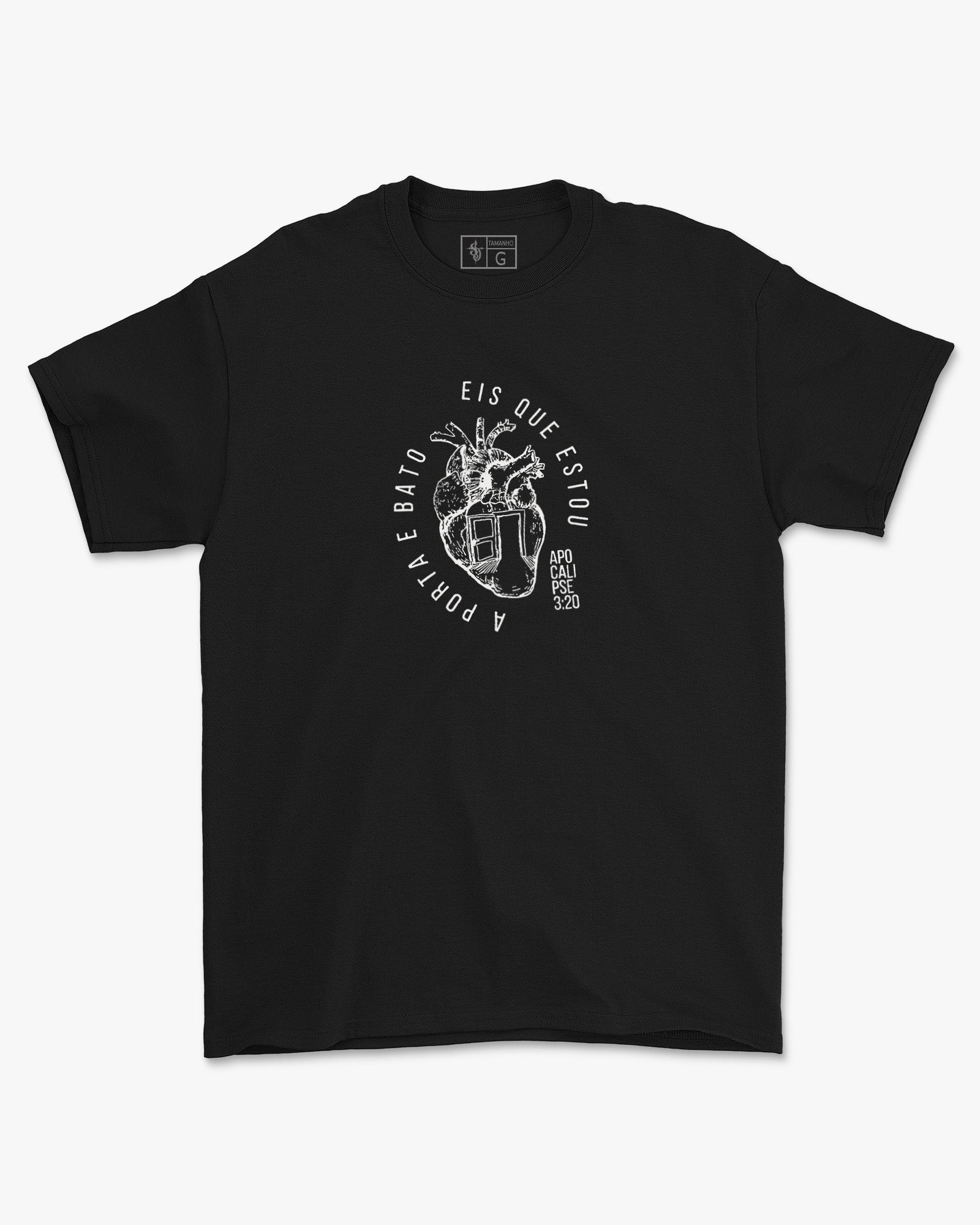 Camiseta de Algodão Eis Que Estou A Porta E Bato