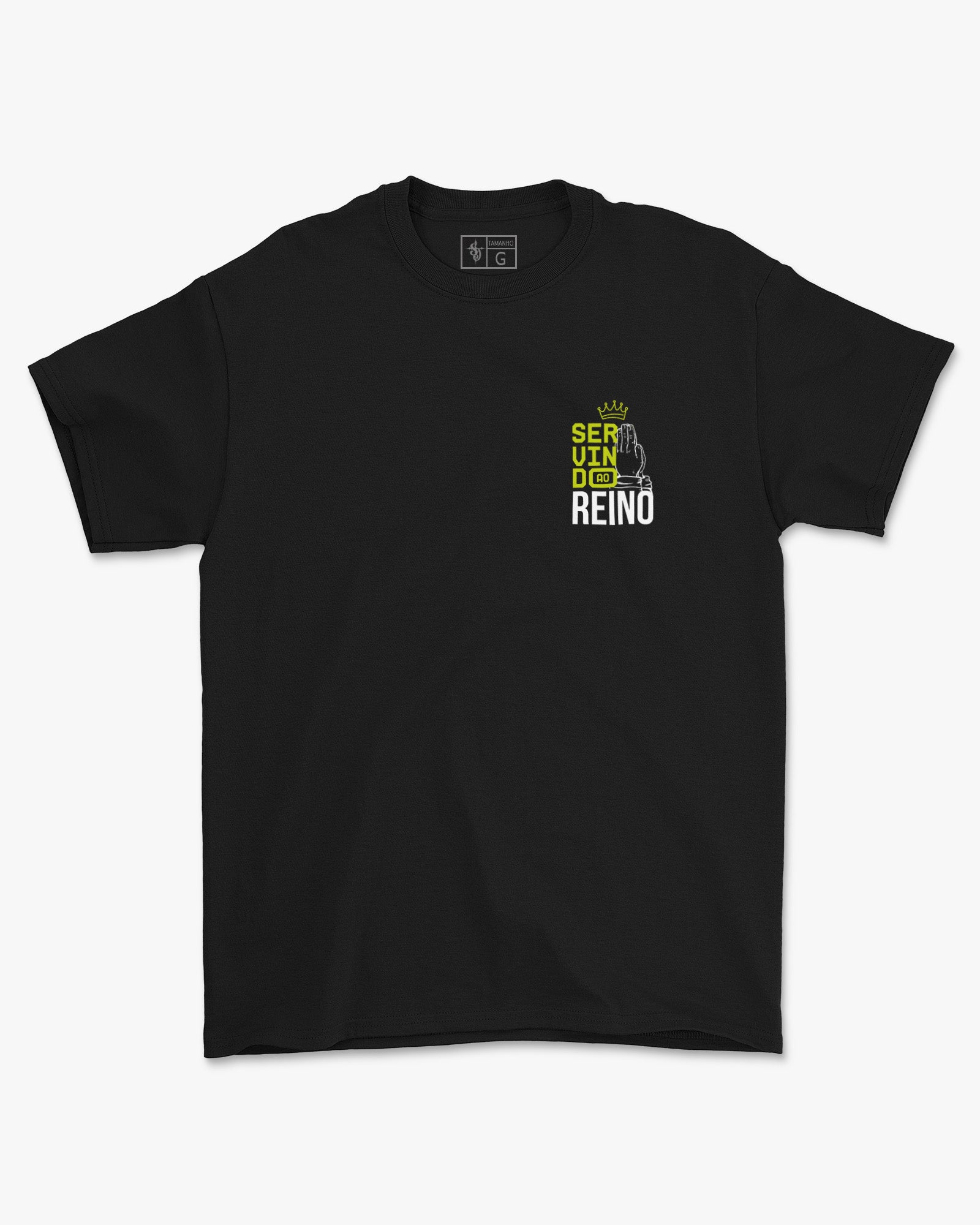 Camiseta de Algodão Servindo Ao Reino