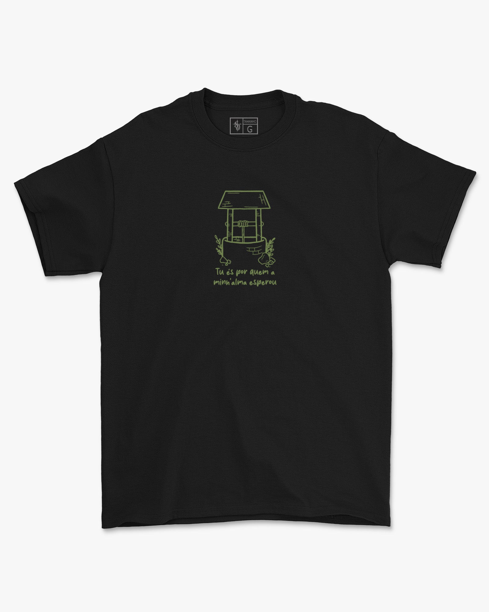 Camiseta de Algodão Tu És Por Quem A Minha Alma Esperou