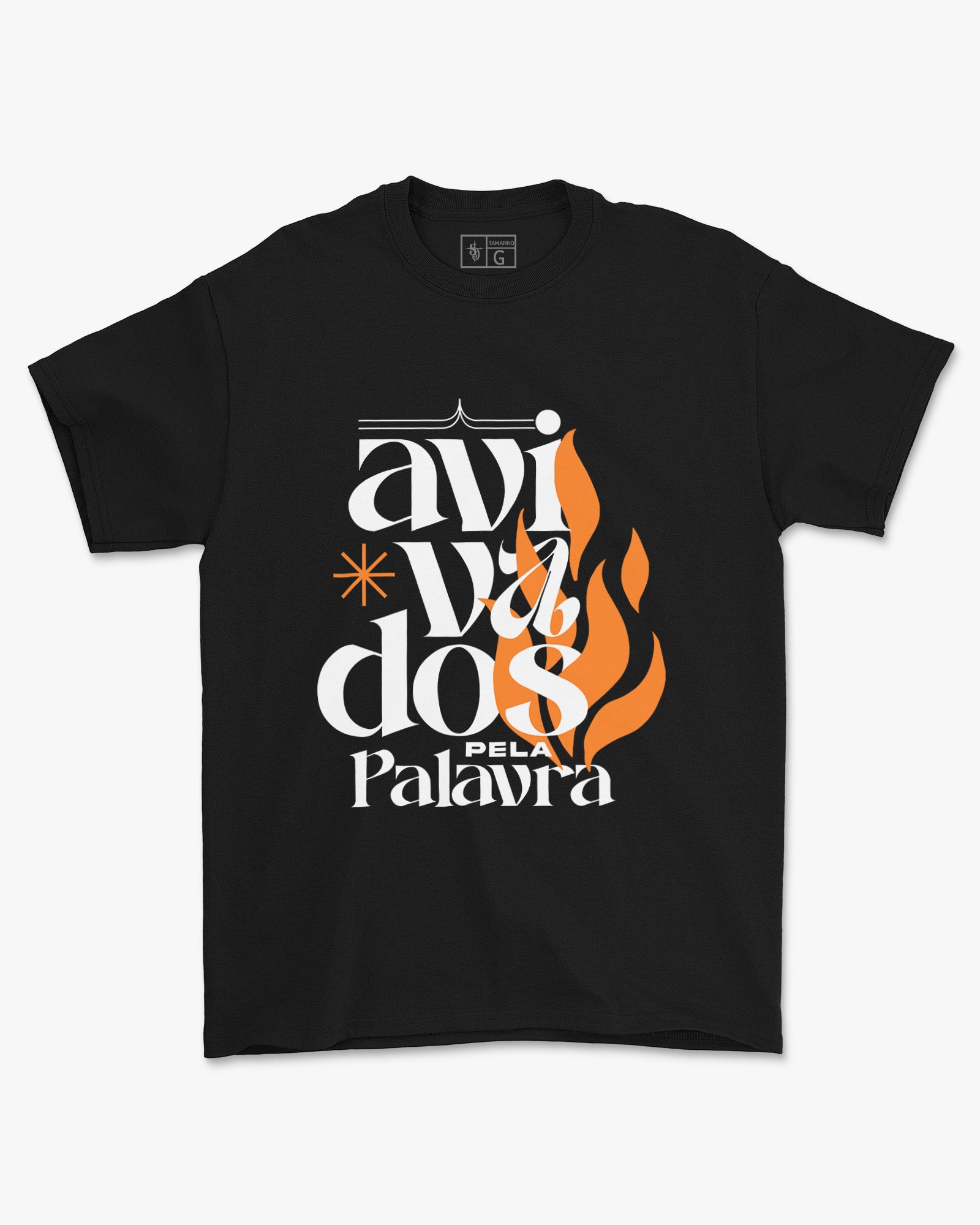 Camiseta de Algodão Avivados Pela Palavra