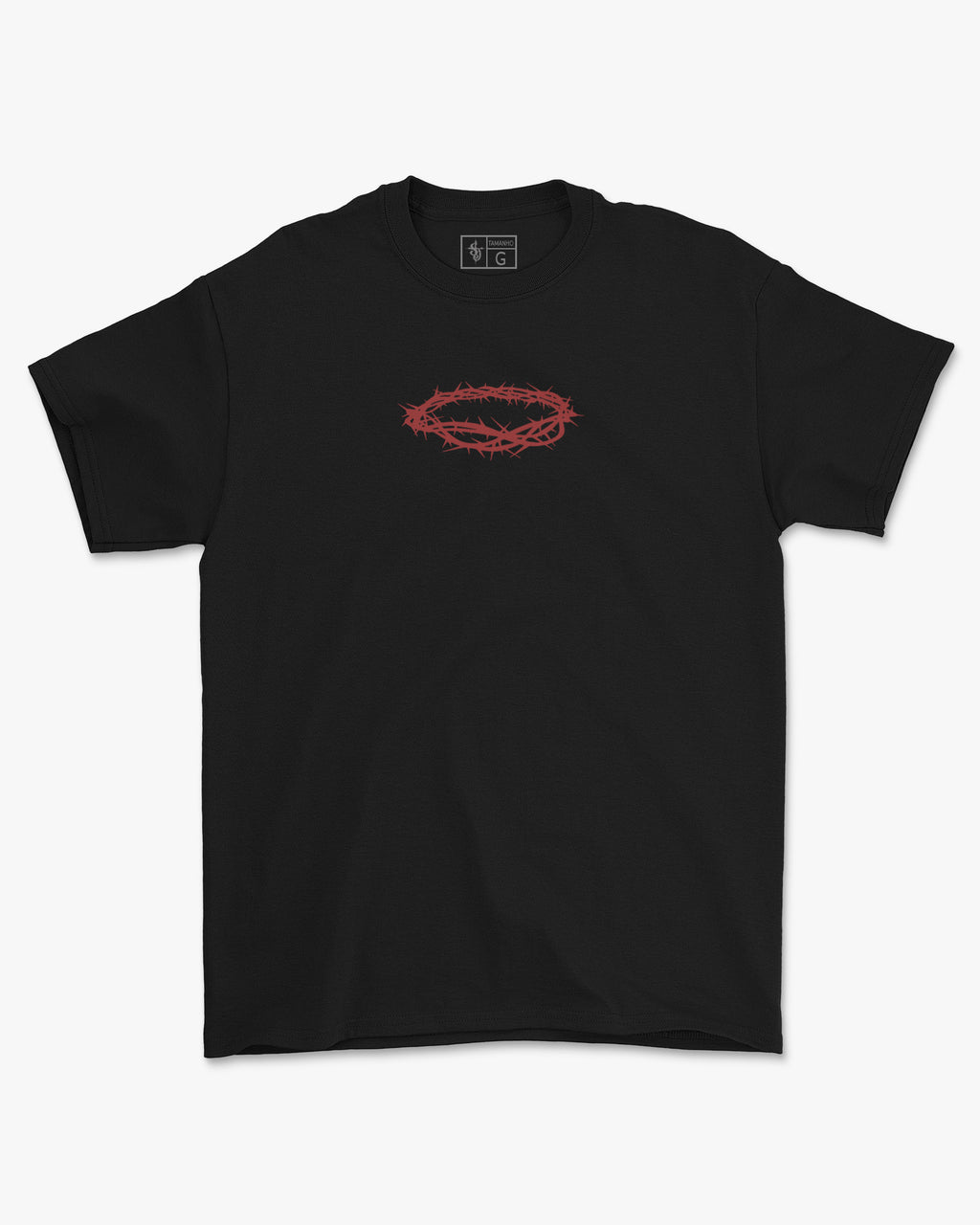 Camiseta de Algodão Coroa De Espinhos