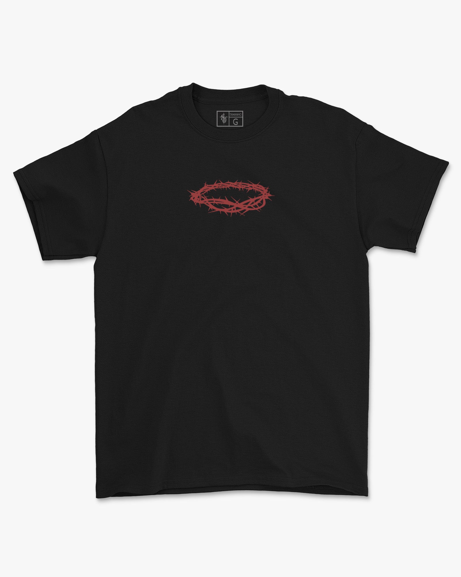 Camiseta de Algodão Coroa De Espinhos