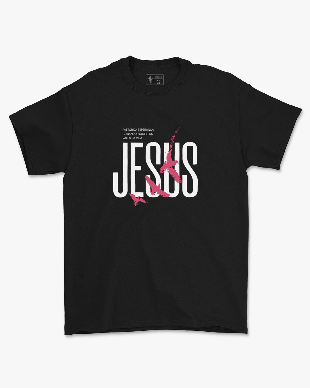 Camiseta de Algodão Pastor Da Esperança