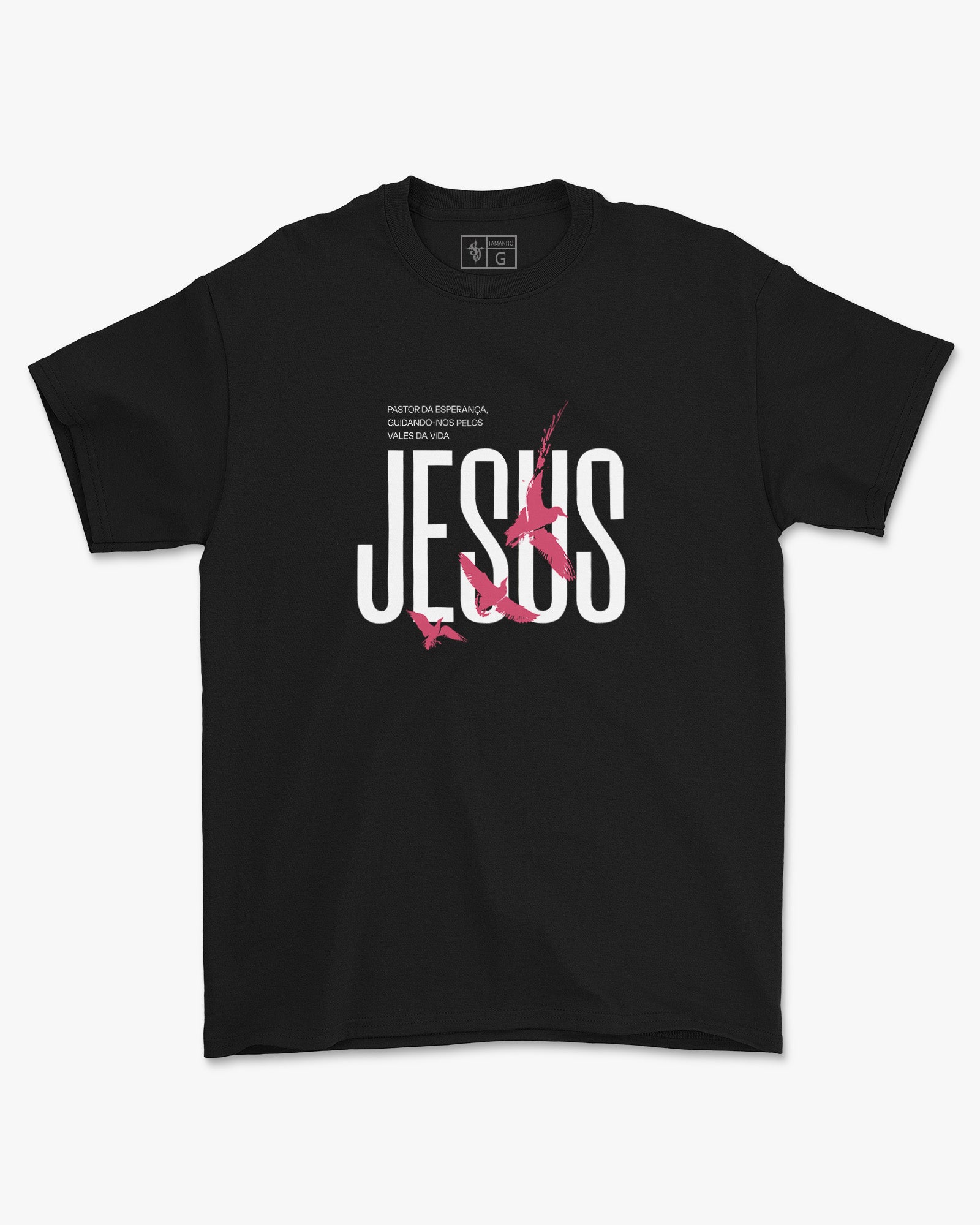 Camiseta de Algodão Pastor Da Esperança