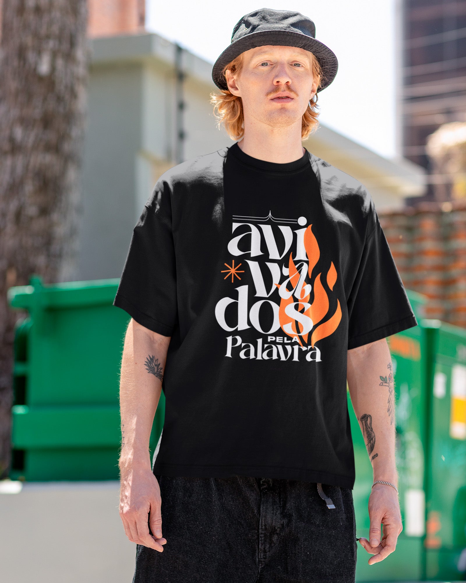 Camiseta de Algodão Avivados Pela Palavra
