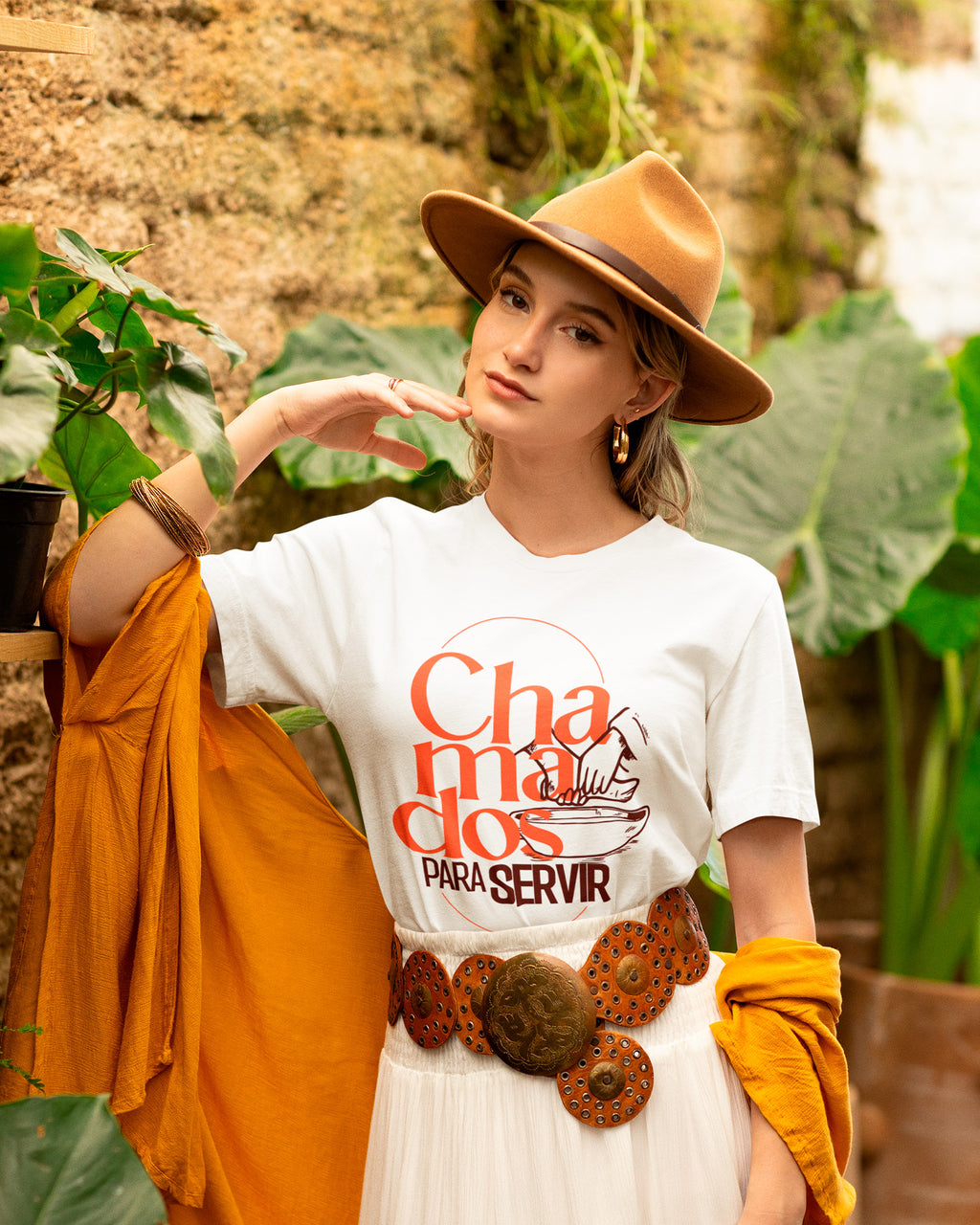 Camiseta de Algodão Chamados Para Servir