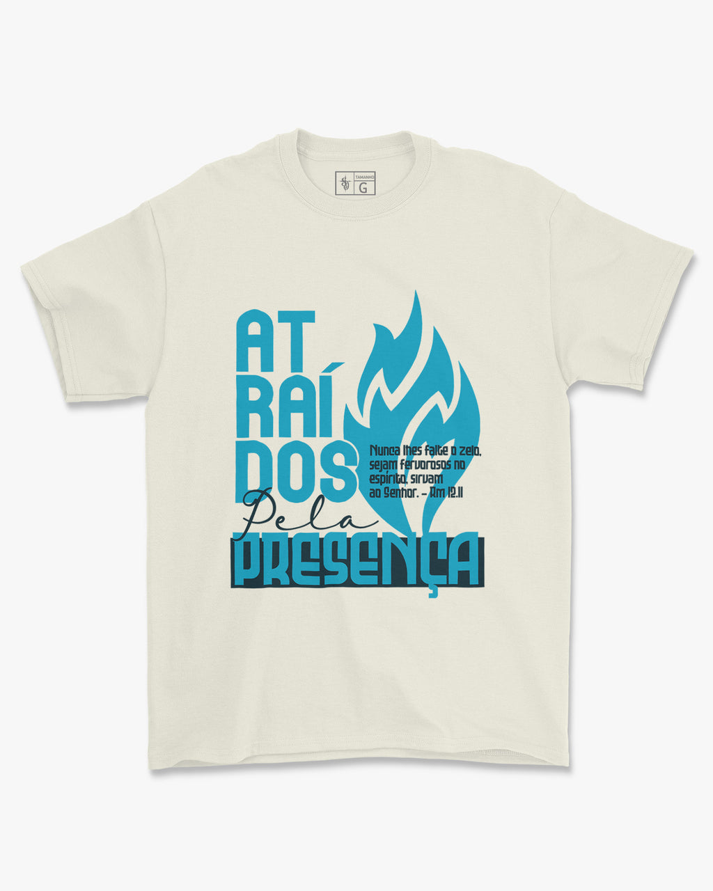 Camiseta de Algodão Atraídos Pela Presença