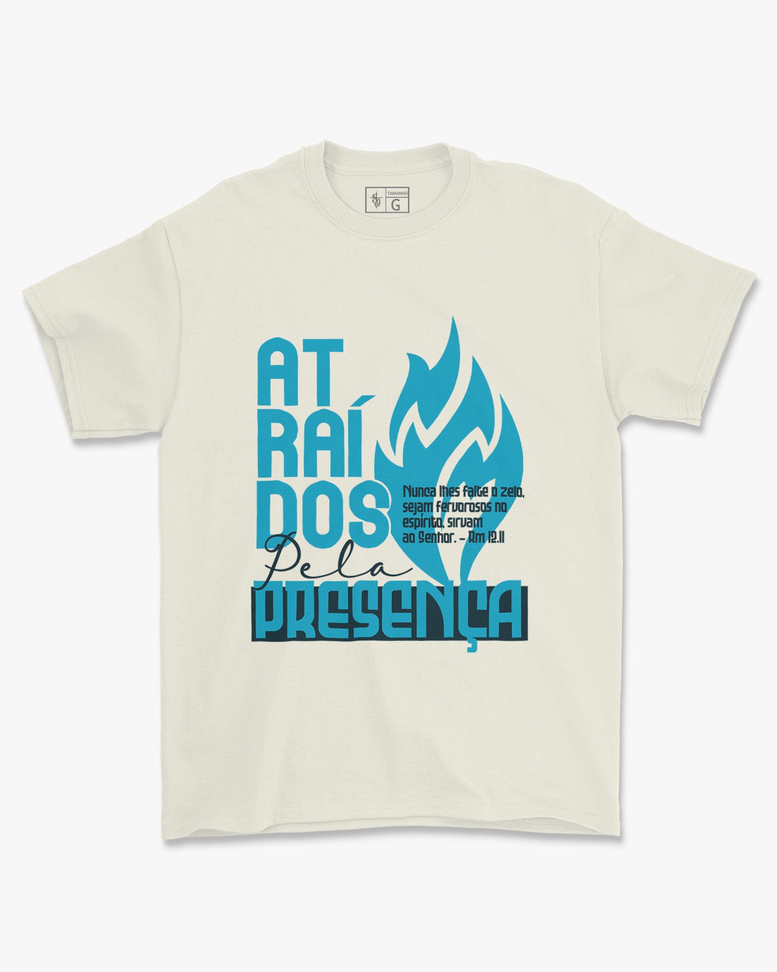Camiseta de Algodão Atraídos Pela Presença