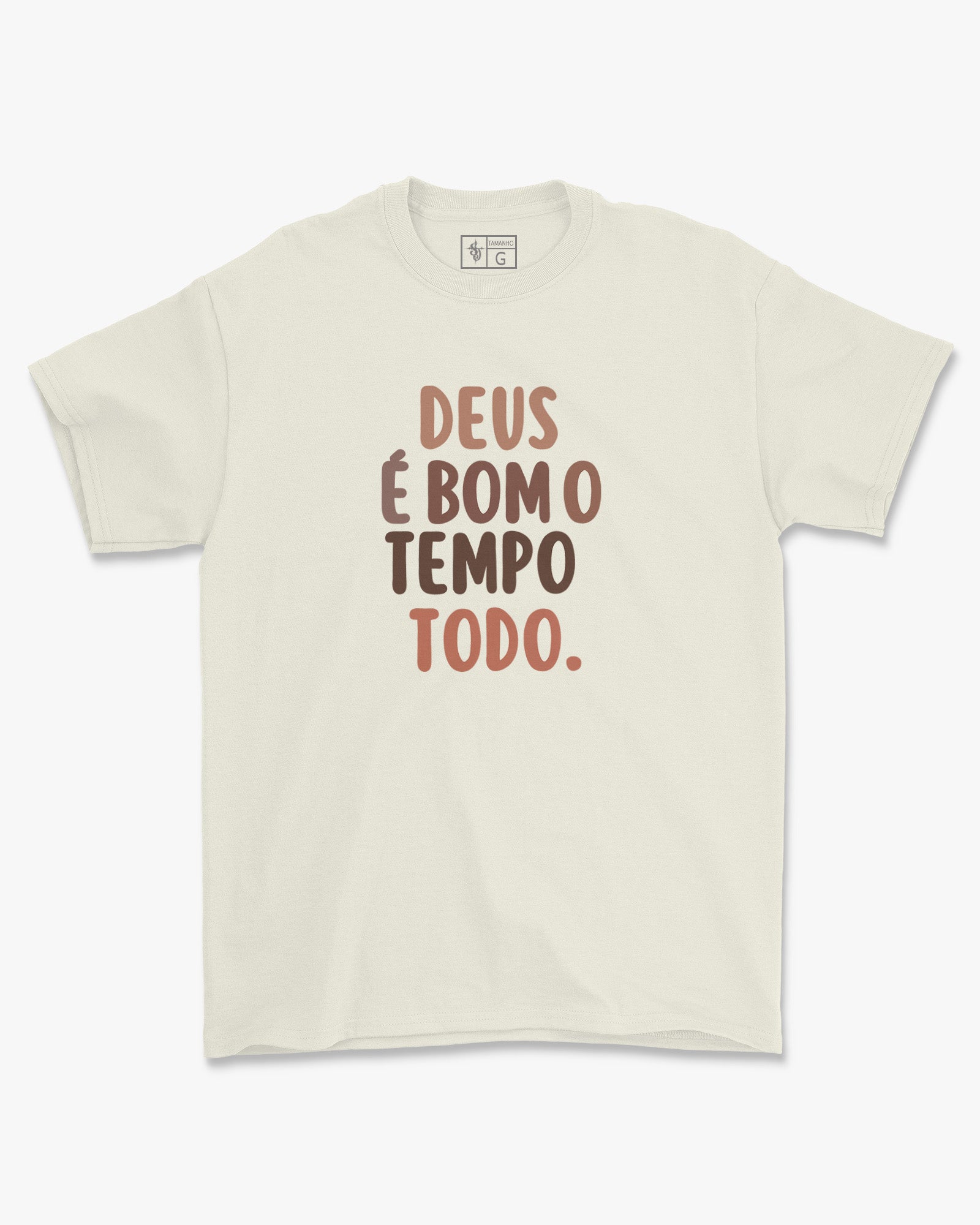 Camiseta de Algodão Deus É Bom