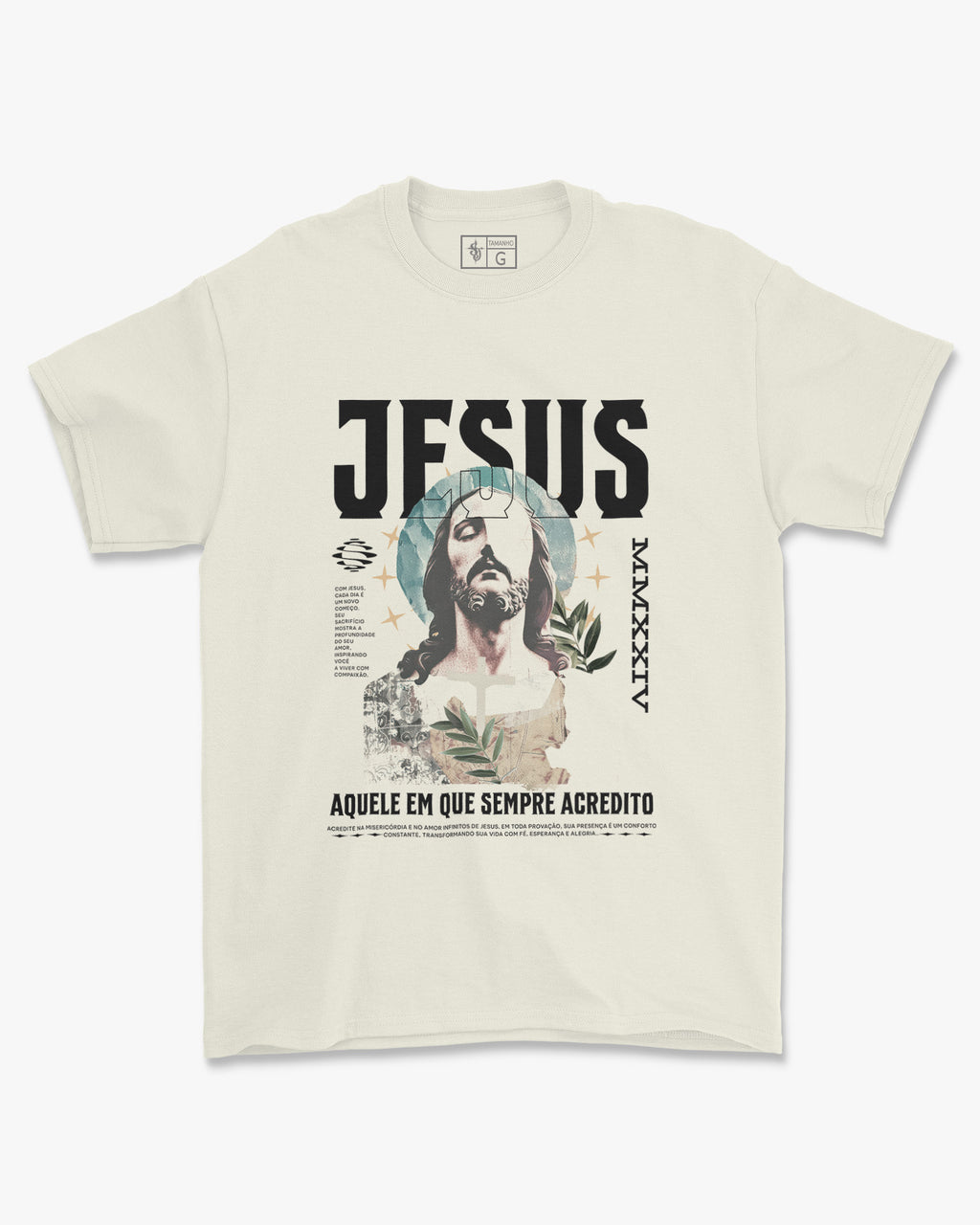 Camiseta de Algodão Aquele Em Que Sempre Acredito