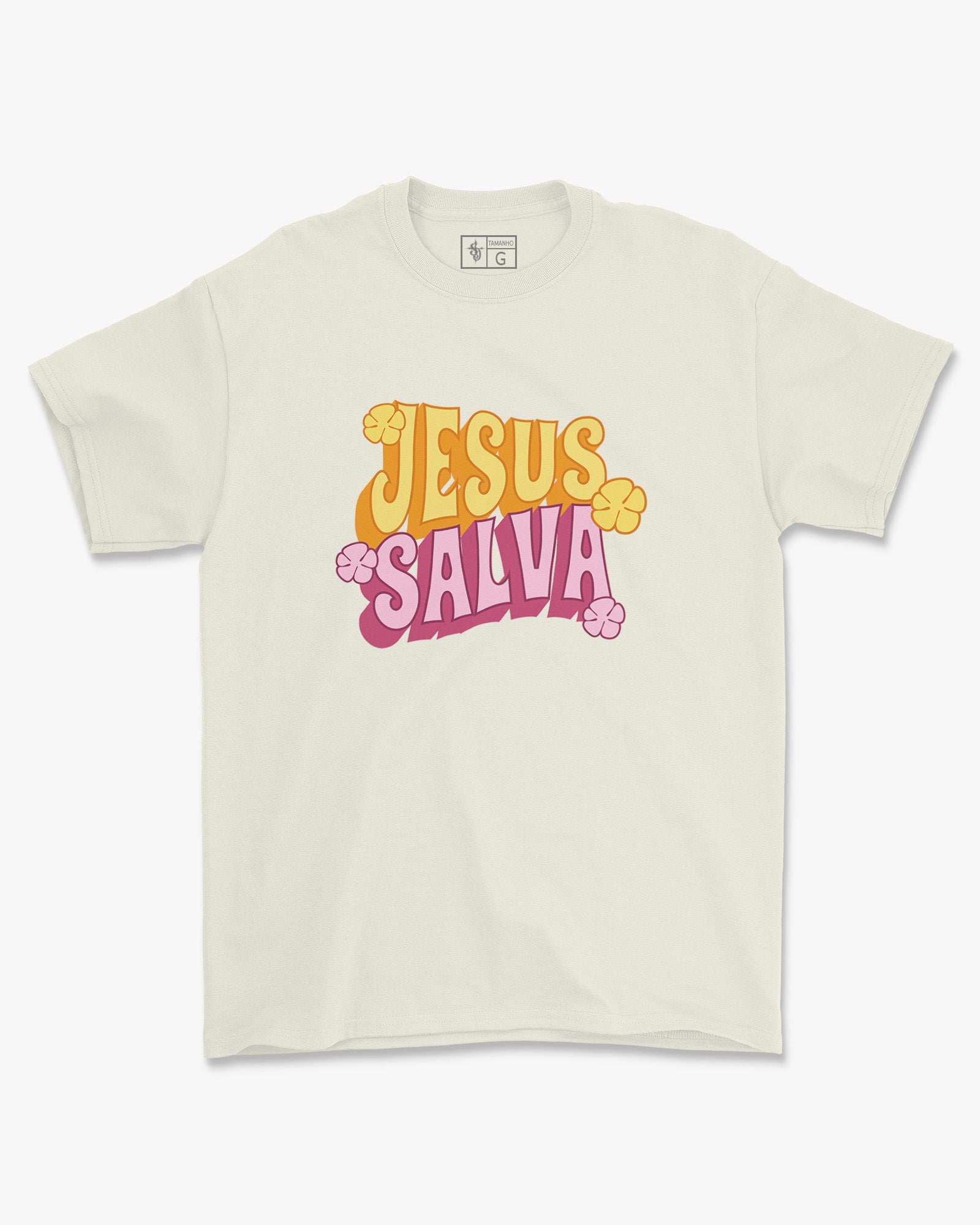 Camiseta de Algodão Jesus Salva