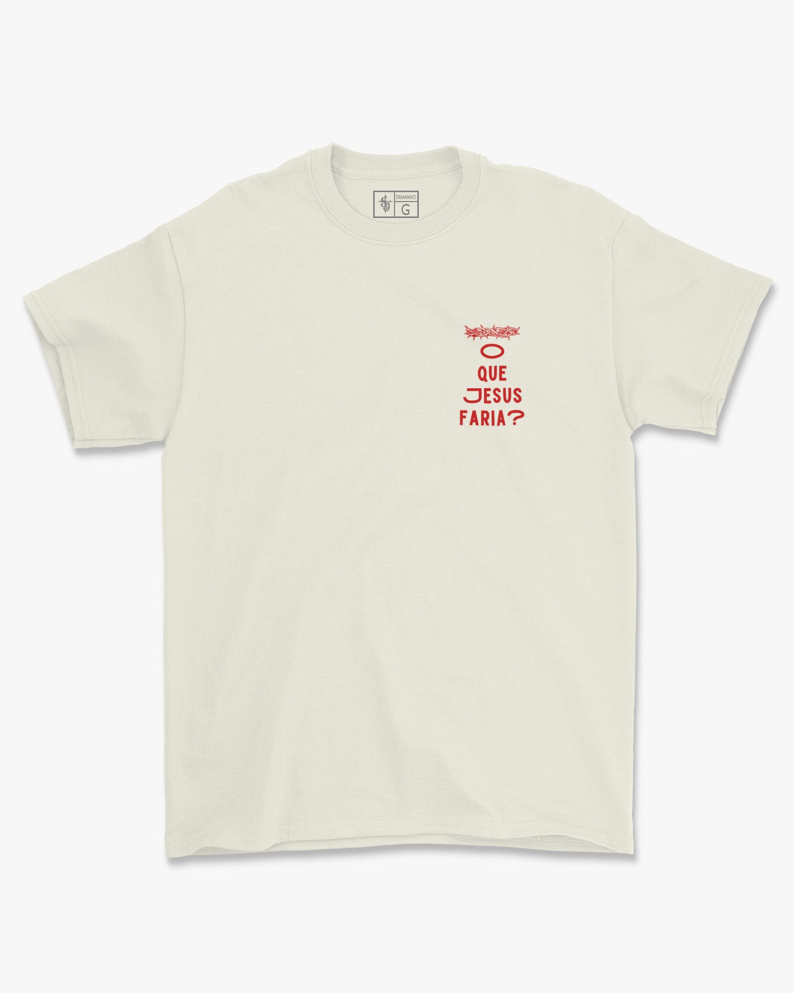 Camiseta de Algodão O Que Jesus Faria?