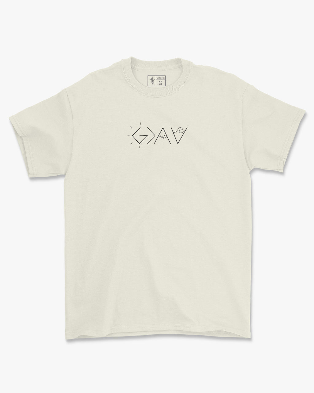 Camiseta de Algodão Deus É Maior Que Altos E Baixos