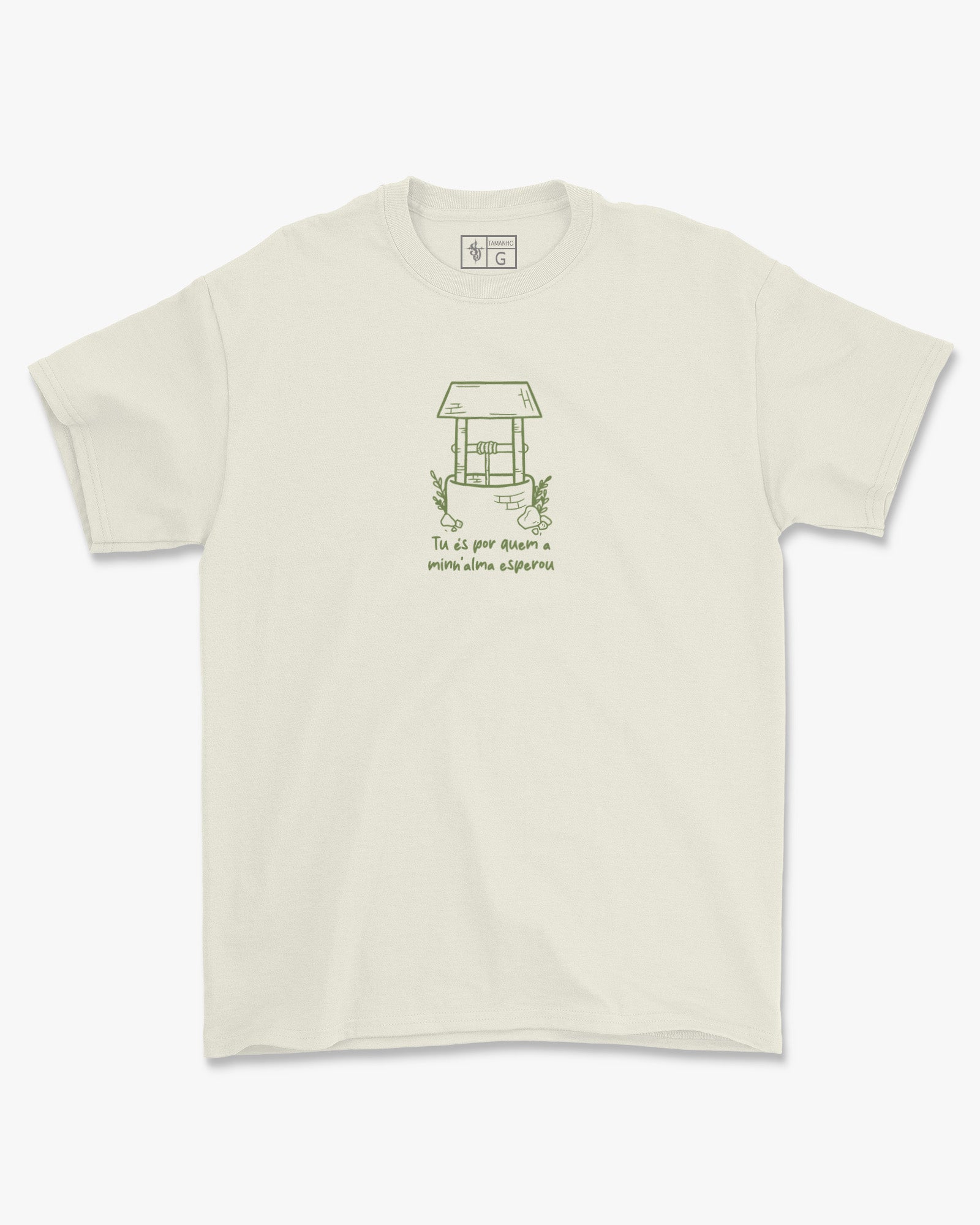 Camiseta de Algodão Tu És Por Quem A Minha Alma Esperou