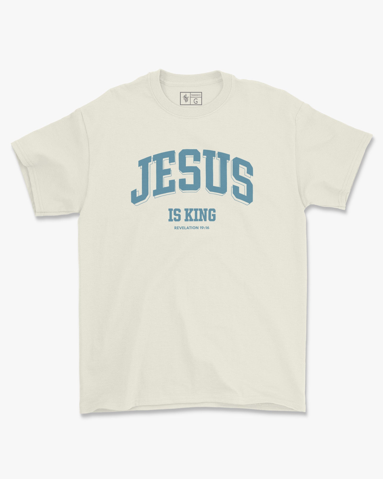 Camiseta de Algodão Jesus Is King