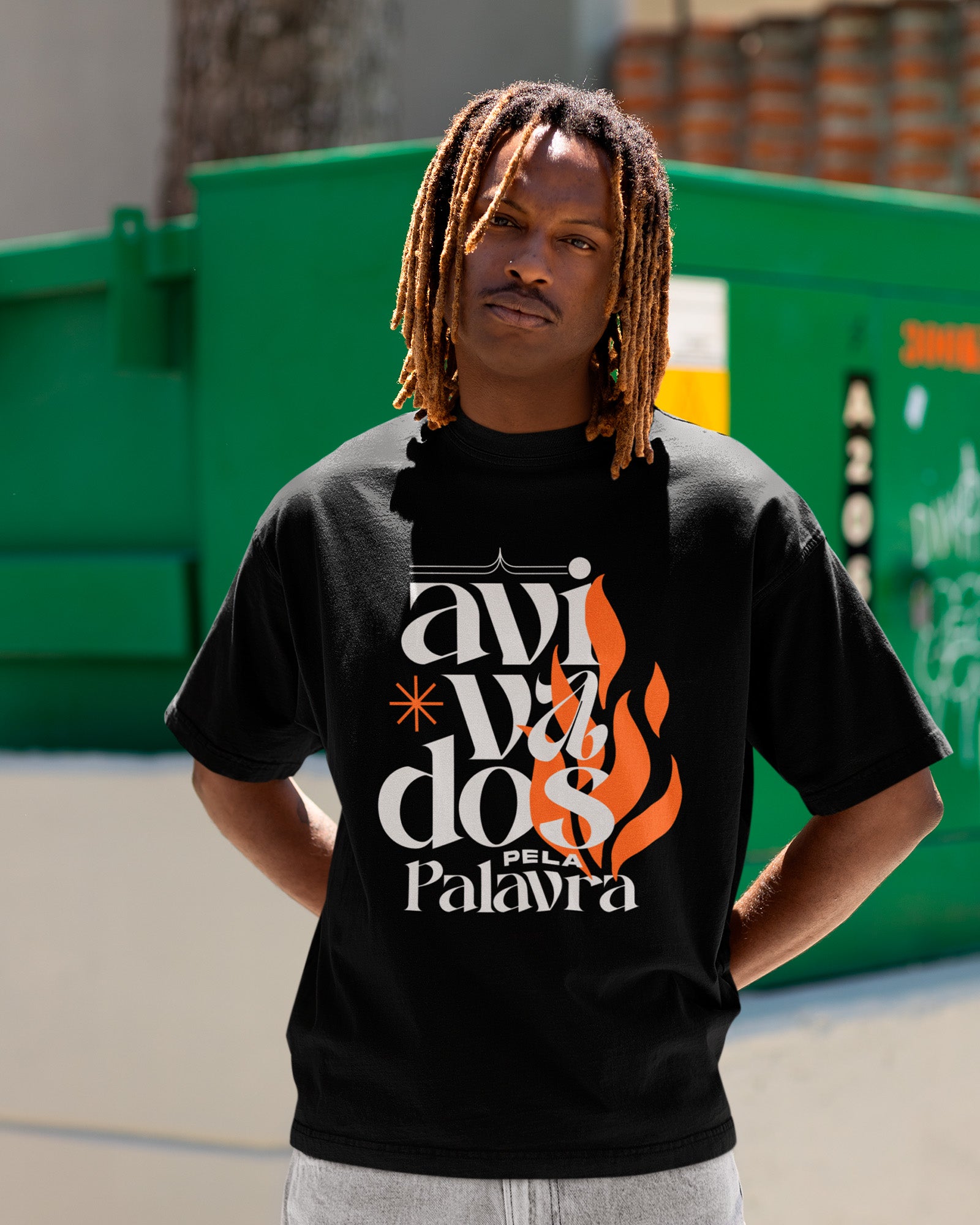 Camiseta de Algodão Avivados Pela Palavra