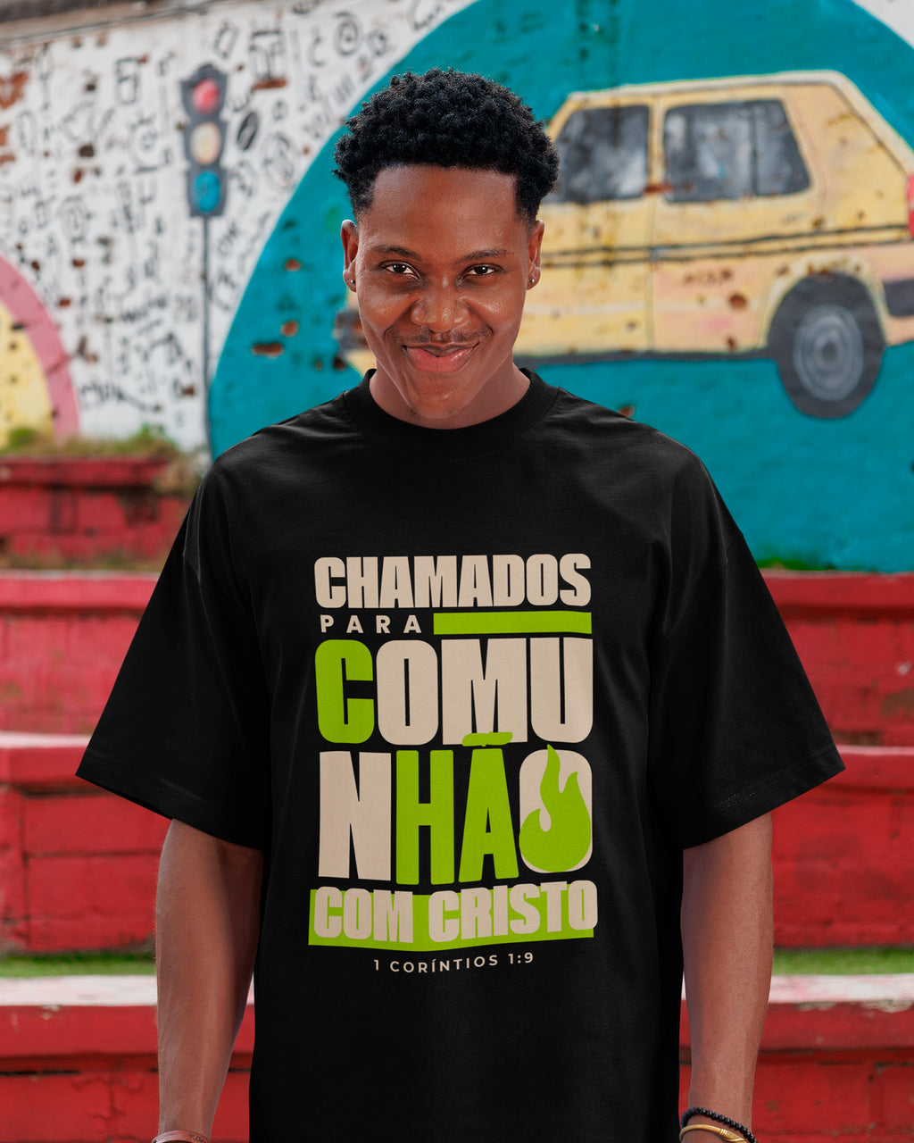 Camiseta de Algodão Comunhão