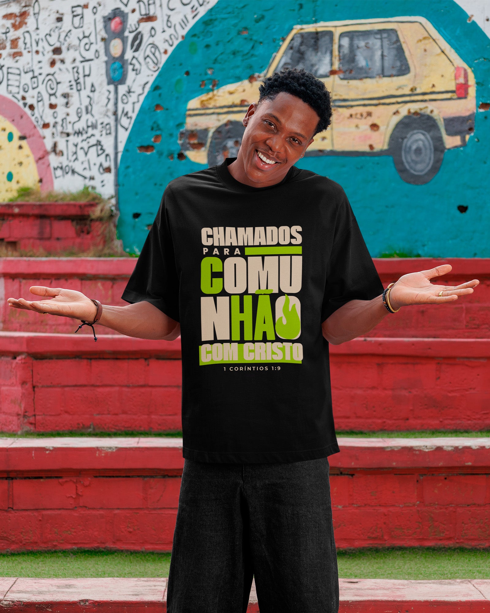 Camiseta de Algodão Comunhão